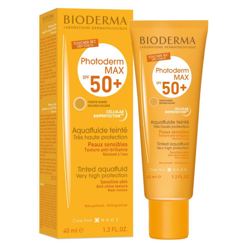 Photoderm Aquafluido con color 50+ bioderma